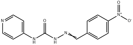 2-[(E)-(4-NITROPHENYL)METHYLIDENE]-N-(4-PYRIDINYL)-1-HYDRAZINECARBOXAMIDE Struktur