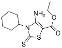 ETHYL 4-AMINO-3-CYCLOHEXYL-2-THIOXO-2,3-DIHYDRO-1,3-THIAZOLE-5-CARBOXYLATE Struktur