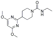 4-(4,6-DIMETHOXYPYRIMIDIN-2-YL)-N-ETHYLPIPERIDINE-1-CARBOXAMIDE Struktur