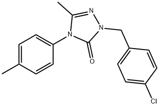 2-(4-CHLOROBENZYL)-5-METHYL-4-(4-METHYLPHENYL)-2,4-DIHYDRO-3H-1,2,4-TRIAZOL-3-ONE Struktur