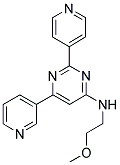 N-(2-METHOXYETHYL)-6-PYRIDIN-3-YL-2-PYRIDIN-4-YLPYRIMIDIN-4-AMINE Struktur