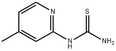 N-(4-甲基-2-吡啶基)硫脲 結(jié)構(gòu)式