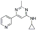 N-CYCLOPROPYL-2-METHYL-6-PYRIDIN-3-YLPYRIMIDIN-4-AMINE Struktur