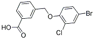 3-(4-BROMO-2-CHLORO-PHENOXYMETHYL)-BENZOIC ACID Struktur