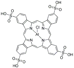 AL(III) PHTHALOCYANINE CHLORIDE TETRASULFONIC ACID Struktur