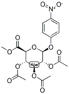 4-NITROPHENYL 2,3,4-TRI-O-ACETYL-BETA-D-GLUCURONIC ACID, METHYL ESTER Struktur