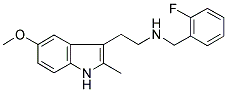 N-(2-FLUOROBENZYL)-N-[2-(5-METHOXY-2-METHYL-1H-INDOL-3-YL)ETHYL]AMINE Struktur