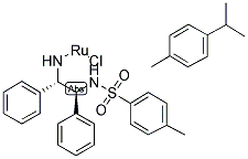 CHLORO[(1S,2S)-N-(P-TOLUENESULFONYL)-1,2-DIPHENYL-1,2-ETHANEDIAMINE] (P-CYMENE)RUTHENIUM(II) Struktur