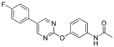 N-(3-([5-(4-FLUOROPHENYL)PYRIMIDIN-2-YL]OXY)PHENYL)ACETAMIDE Struktur