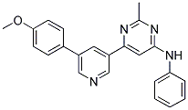 6-[5-(4-METHOXYPHENYL)PYRIDIN-3-YL]-2-METHYL-N-PHENYLPYRIMIDIN-4-AMINE Struktur