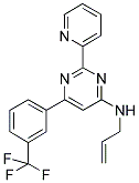 N-ALLYL-2-PYRIDIN-2-YL-6-[3-(TRIFLUOROMETHYL)PHENYL]PYRIMIDIN-4-AMINE Struktur