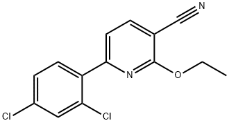 6-(2,4-DICHLOROPHENYL)-2-ETHOXYNICOTINONITRILE Struktur