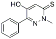 5-HYDROXY-2-METHYL-6-PHENYLPYRIDAZINE-3(2H)-THIONE Struktur