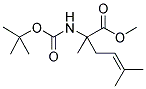 METHYL-N-BOC-ALPHA-(3-METHYL-2-BUTENYL) ALANINATE Struktur