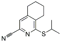 1-(ISOPROPYLSULFANYL)-5,6,7,8-TETRAHYDROISOQUINOLINE-3-CARBONITRILE Struktur