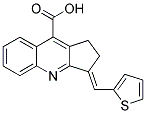 3-THIOPHEN-2-YLMETHYLENE-2,3-DIHYDRO-1H-CYCLOPENTA[B]QUINOLINE-9-CARBOXYLIC ACID Struktur