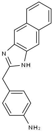 4-(1 H-NAPHTHO[2,3-D ]IMIDAZOL-2-YLMETHYL)-PHENYLAMINE Struktur