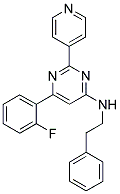 6-(2-FLUOROPHENYL)-N-(2-PHENYLETHYL)-2-PYRIDIN-4-YLPYRIMIDIN-4-AMINE Struktur