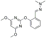 2,3-DIAZA-4-[2-[(4,6-DIMETHOXYPYRIMIDIN-2-YL)OXY]PHENYL]-2-METHYLBUT-3-ENE Struktur