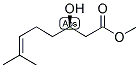 3-R-HYDROXY-7-METHYL-OCT-6-ENOIC ACID METHYL ESTER Struktur