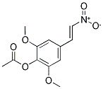 1-(4-ACETOXY-3,5-DIMETHOXYPHENYL)-2-NITROETHENE Struktur