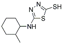 5-(2-METHYL-CYCLOHEXYLAMINO)-[1,3,4]THIADIAZOLE-2-THIOL Struktur