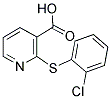 2-[(2-CHLOROPHENYL)THIO]NICOTINIC ACID Struktur