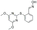 1-AZA-1-HYDROXY-2-[2-[(4,6-DIMETHOXYPYRIMIDIN-2-YL)THIO]PHENYL]ETHENE Struktur