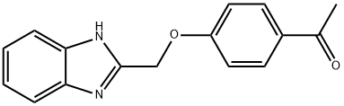 1-[4-(1H-BENZOIMIDAZOL-2-YLMETHOXY)-PHENYL]-ETHANONE Struktur