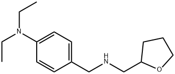 DIETHYL-(4-([(TETRAHYDRO-FURAN-2-YLMETHYL)-AMINO]-METHYL)-PHENYL)-AMINE Struktur