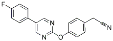 (4-([5-(4-FLUOROPHENYL)PYRIMIDIN-2-YL]OXY)PHENYL)ACETONITRILE Struktur