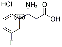 (R)-3-AMINO-3-(3-FLUORO-PHENYL)-PROPANOIC ACID HYDROCHLORIDE Struktur