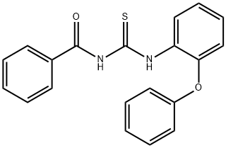 N-BENZOYL-N'-(2-PHENOXYPHENYL)THIOUREA Struktur