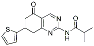 2-METHYL-N-(5-OXO-7-THIEN-2-YL-5,6,7,8-TETRAHYDROQUINAZOLIN-2-YL)PROPANAMIDE Struktur