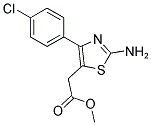 METHYL 2-(2-AMINO-4-(4-CHLOROPHENYL)THIAZOL-5-YL)ACETATE Struktur