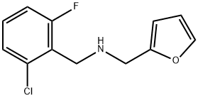 (2-CHLORO-6-FLUORO-BENZYL)-FURAN-2-YLMETHYL-AMINE Struktur