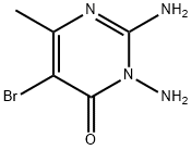 2,3-DIAMINO-5-BROMO-6-METHYLPYRIMIDIN-4(3H)-ONE Struktur