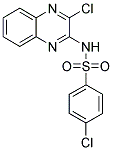 4-CHLORO-N-(3-CHLORO-QUINOXALIN-2-YL)-BENZENESULFONAMIDE Struktur