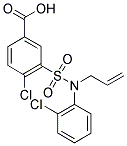 3-[ALLYL-(2-CHLORO-PHENYL)-SULFAMOYL]-4-CHLORO-BENZOIC ACID Struktur