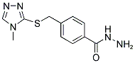 4-(4-METHYL-4H-[1,2,4]TRIAZOL-3-YLSULFANYLMETHYL)-BENZOIC ACID HYDRAZIDE Struktur