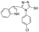 4-(4-CHLORO-PHENYL)-5-(1H-INDOL-3-YL)-4H-[1,2,4]TRIAZOLE-3-THIOL Struktur