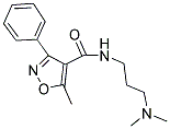 N-[3-(DIMETHYLAMINO)PROPYL]-5-METHYL-3-PHENYLISOXAZOLE-4-CARBOXAMIDE Struktur