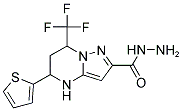 5-THIOPHEN-2-YL-7-TRIFLUOROMETHYL-4,5,6,7-TETRAHYDRO-PYRAZOLO[1,5-A]PYRIMIDINE-2-CARBOXYLIC ACID HYDRAZIDE Struktur