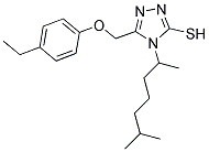 4-(1,5-DIMETHYL-HEXYL)-5-(4-ETHYL-PHENOXYMETHYL)-4H-[1,2,4]TRIAZOLE-3-THIOL Struktur