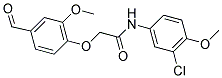 N-(3-CHLORO-4-METHOXY-PHENYL)-2-(4-FORMYL-2-METHOXY-PHENOXY)-ACETAMIDE Struktur