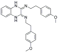 2-(4-METHOXYPHENYL)-N-(3-([2-(4-METHOXYPHENYL)ETHYL]IMINO)-1,4-DIHYDRO-2-QUINOXALINYLIDENE)ETHANAMINE Struktur