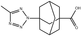 3-(5-METHYL-TETRAZOL-2-YL)-ADAMANTANE-1-CARBOXYLIC ACID Struktur