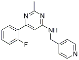 6-(2-FLUOROPHENYL)-2-METHYL-N-(PYRIDIN-4-YLMETHYL)PYRIMIDIN-4-AMINE Struktur