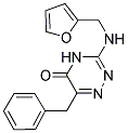 6-BENZYL-3-[(FURAN-2-YLMETHYL)-AMINO]-4H-[1,2,4]TRIAZIN-5-ONE Struktur