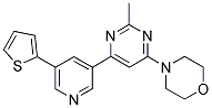 4-[2-METHYL-6-(5-THIEN-2-YLPYRIDIN-3-YL)PYRIMIDIN-4-YL]MORPHOLINE Struktur